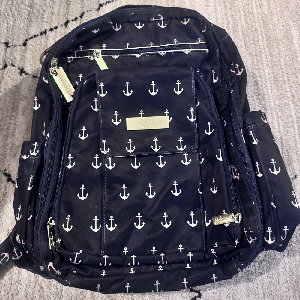 Ju-Ju-Be backpack diaper bag nautical